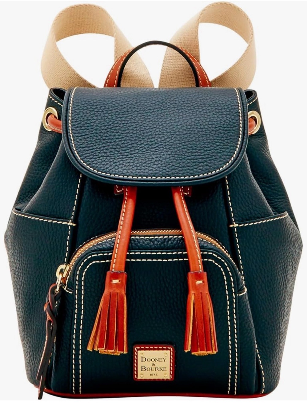 Dooney & Bourke Black Murphy Pebble Leather Backpack | RARE DISCONTINUED LINE
